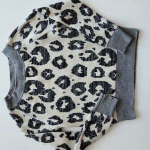Gap Cropped Leopard Sweater